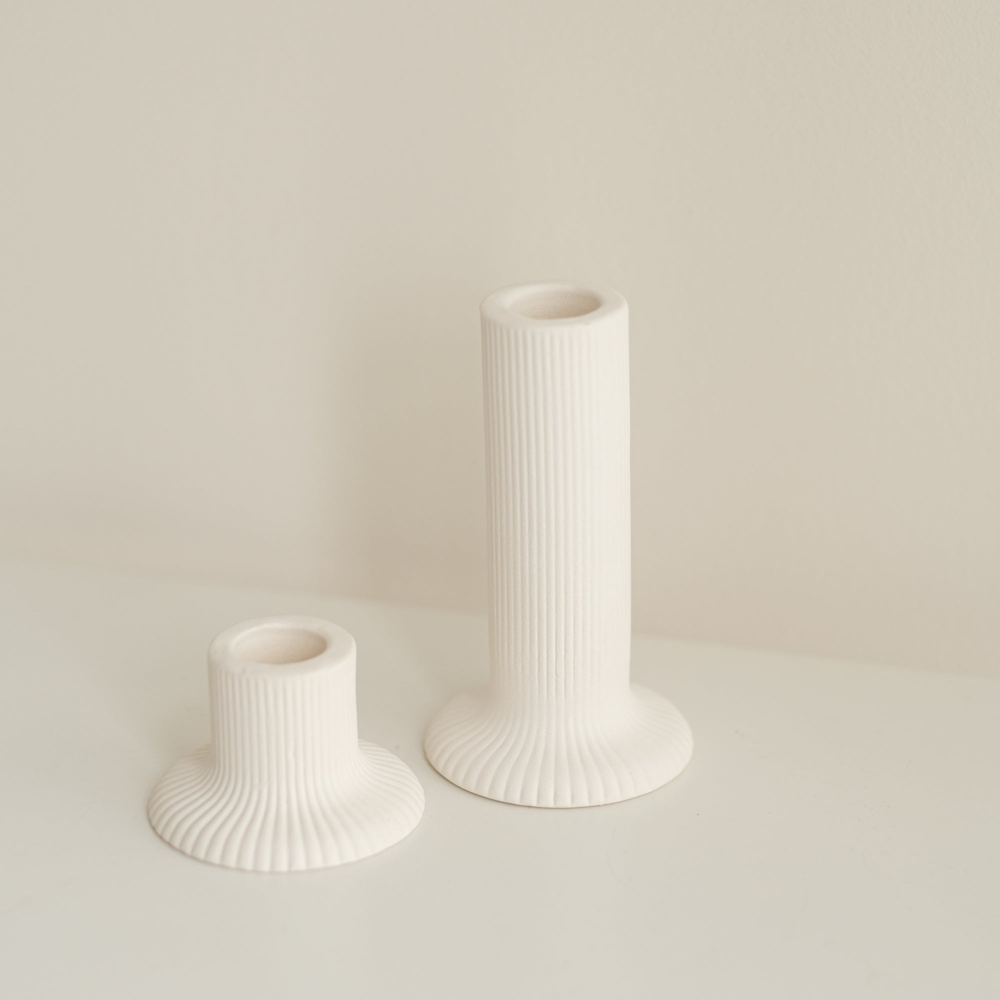 Ridge Ceramic Candle Holder (Pack of 10)