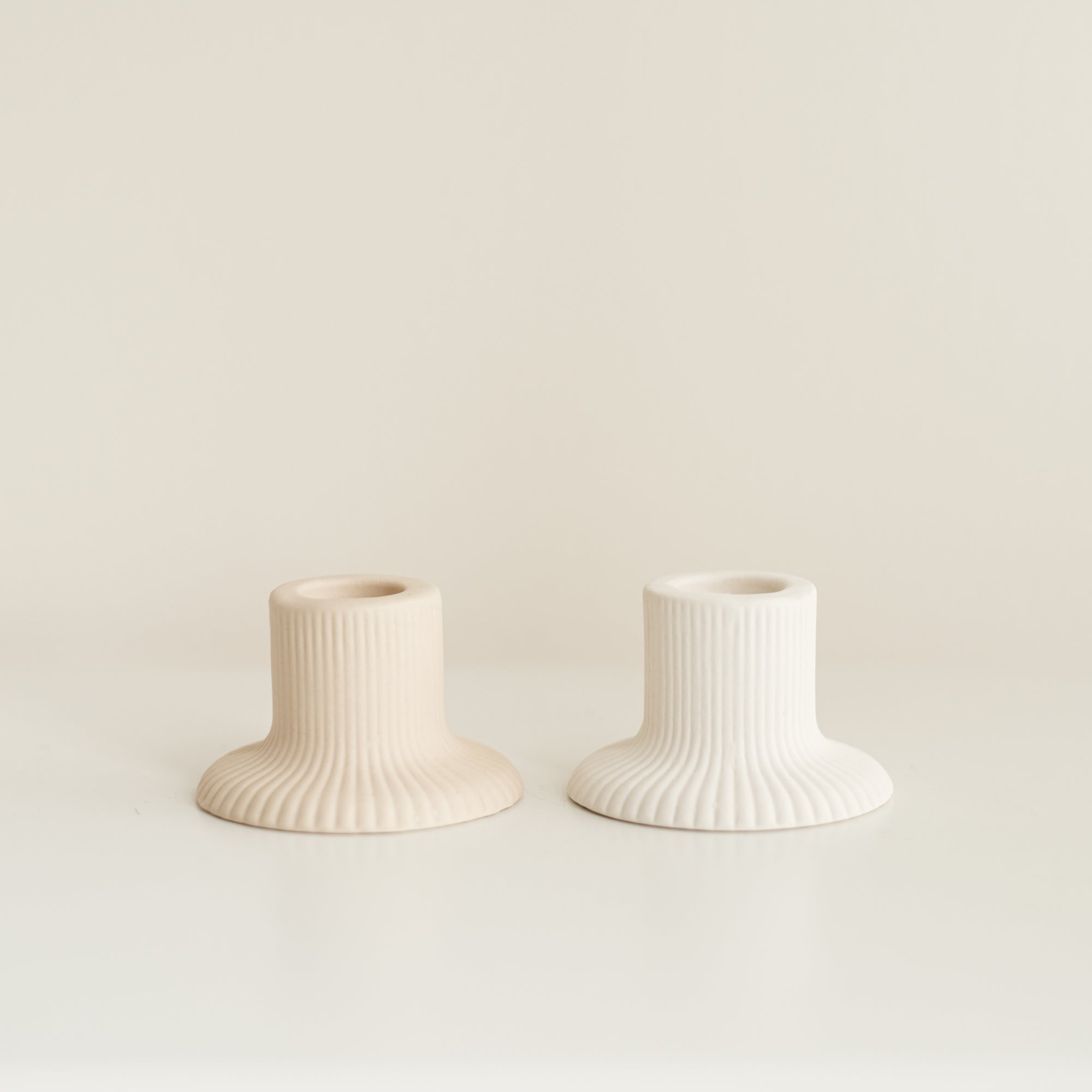 Ridge Ceramic Candle Holder (Pack of 10)