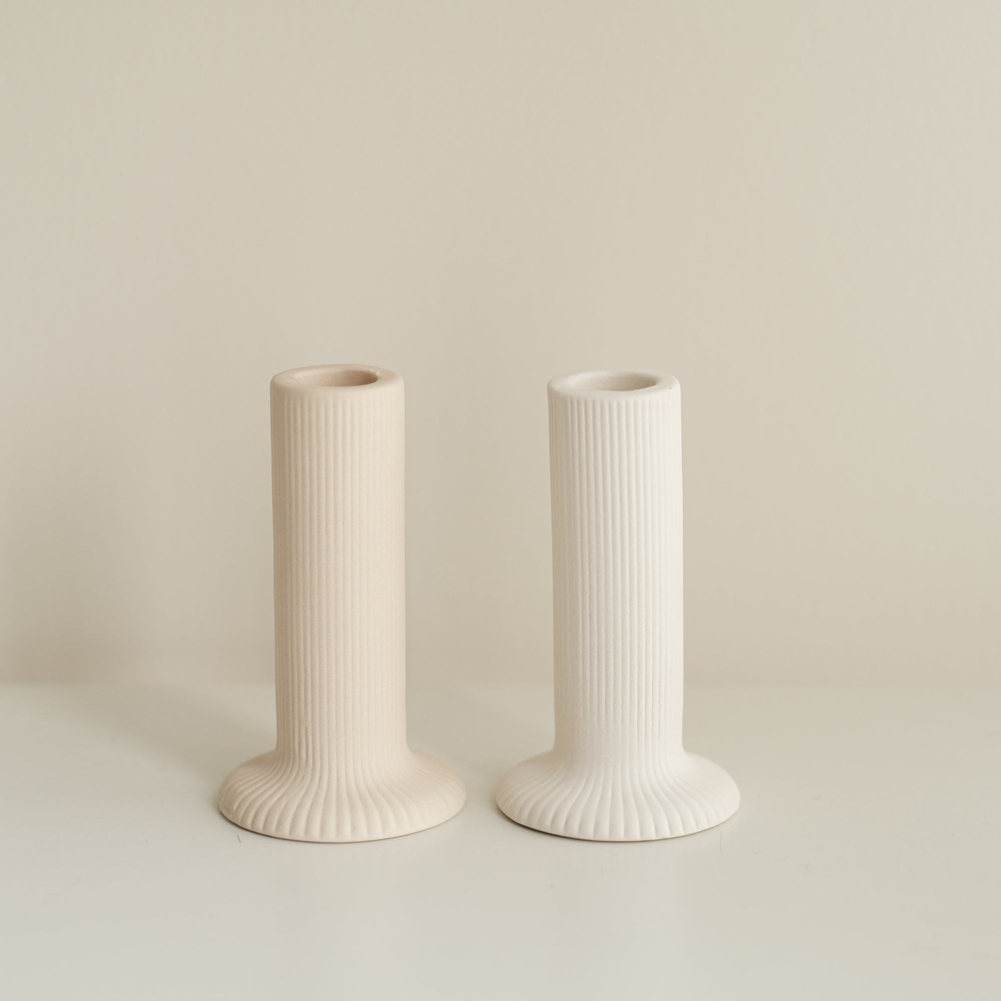 Ridge Ceramic Candle Holder (Pack of 10)