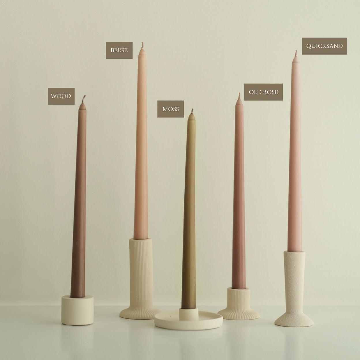 Luna by Camilia 12 inch Taper Candles 10 Pieces/Pack