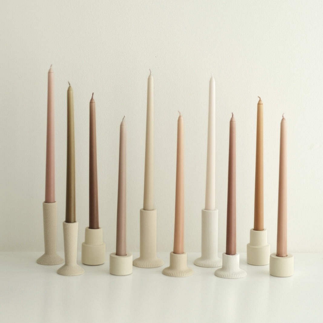 Luna by Camilia 12 inch Taper Candles 10 Pieces/Pack