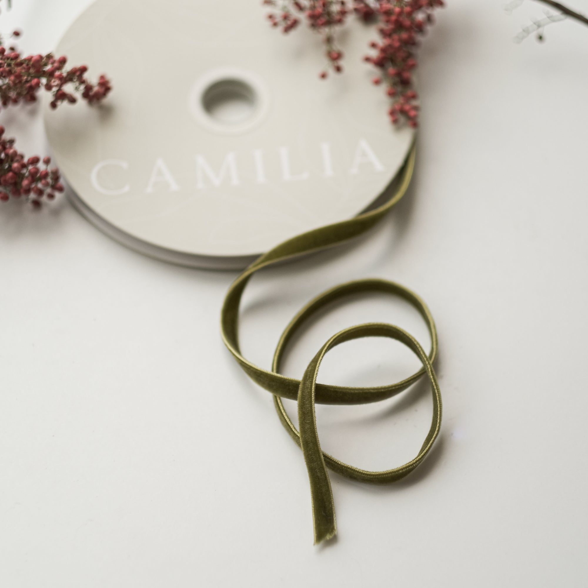 1cm X 10 Yards Double Sided Velvet Ribbon
