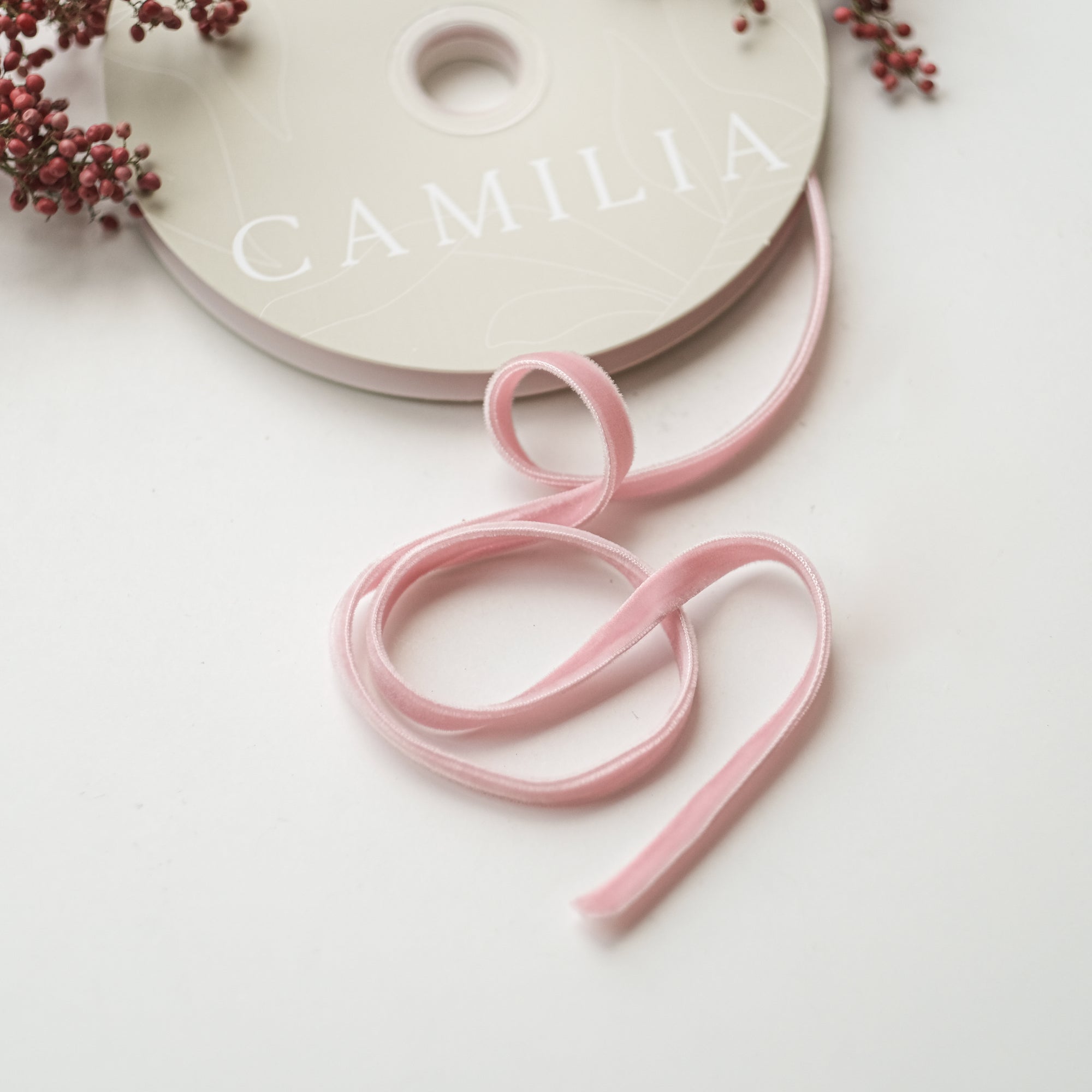 1cm X 10 Yards Double Sided Velvet Ribbon