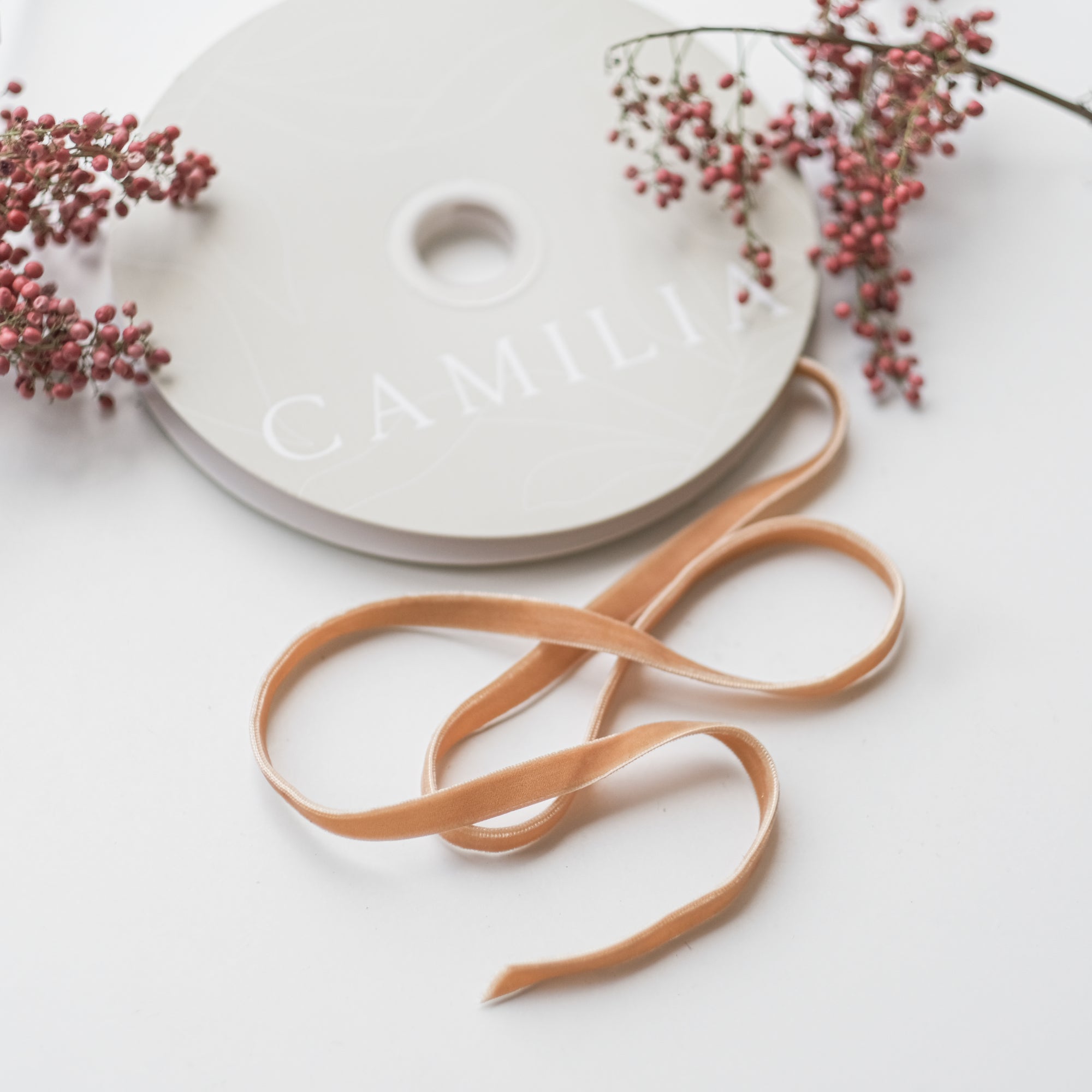 1cm X 10 Yards Double Sided Velvet Ribbon