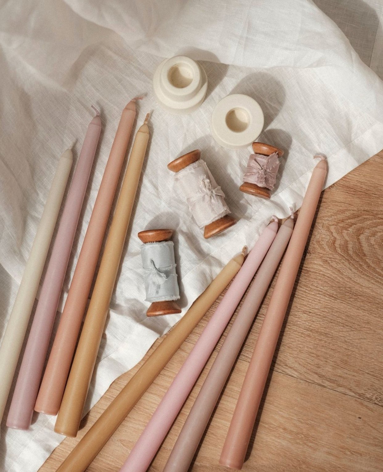 Luna by Camilia 12 inch Taper Candles 10 Pieces/Pack