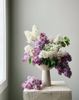 Lotus Pedestal Ceramic Vases