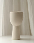 Lotus Pedestal Ceramic Vases