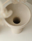 Lotus Pedestal Ceramic Vases