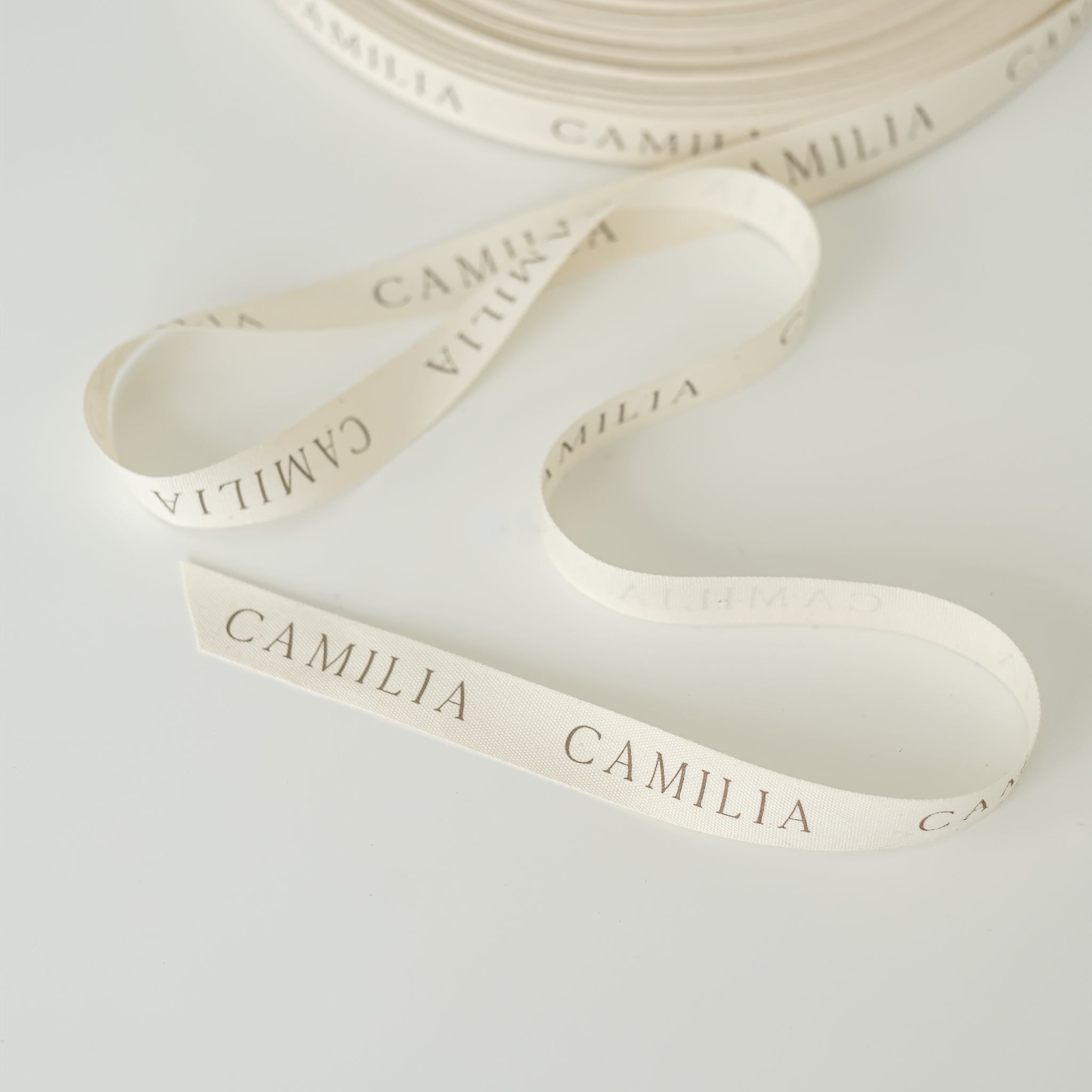 Customized Cotton Ribbon, Camilia Supply