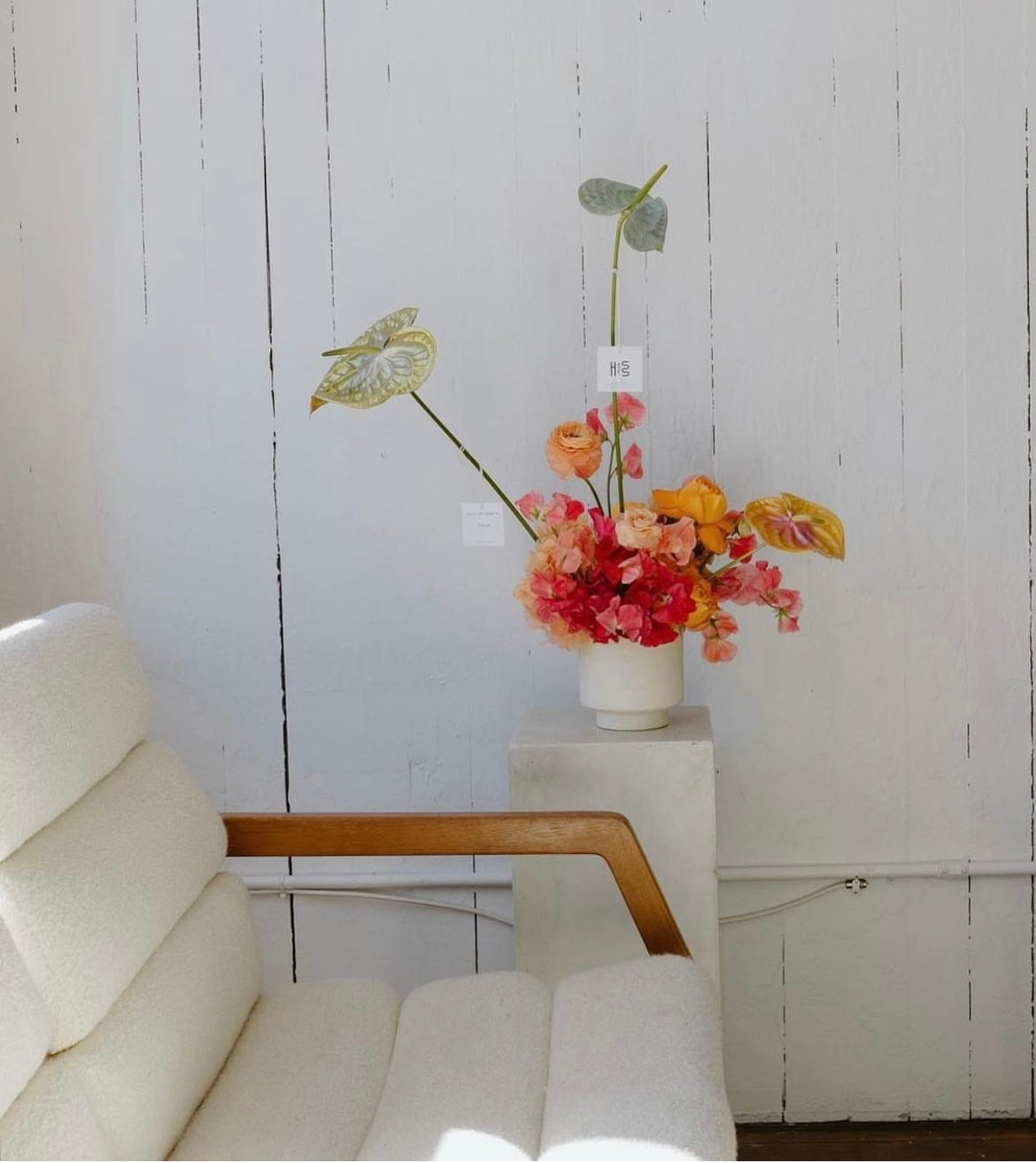 Modern Pedestal Ceramic Container