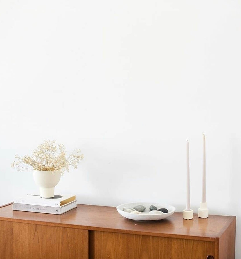 Creamy White Ceramic Candle Holder (Pack of 10)