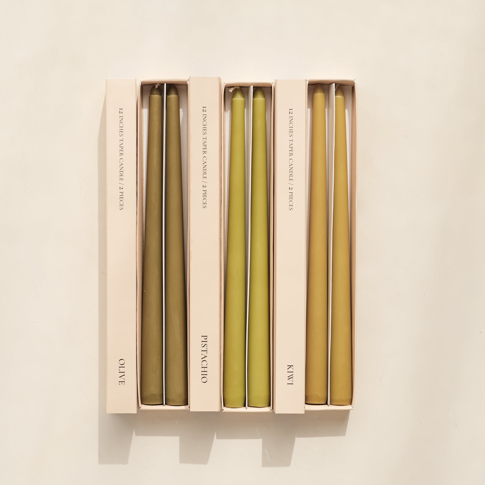 12 inch Soy Wax Taper Candle 2pcs/pack