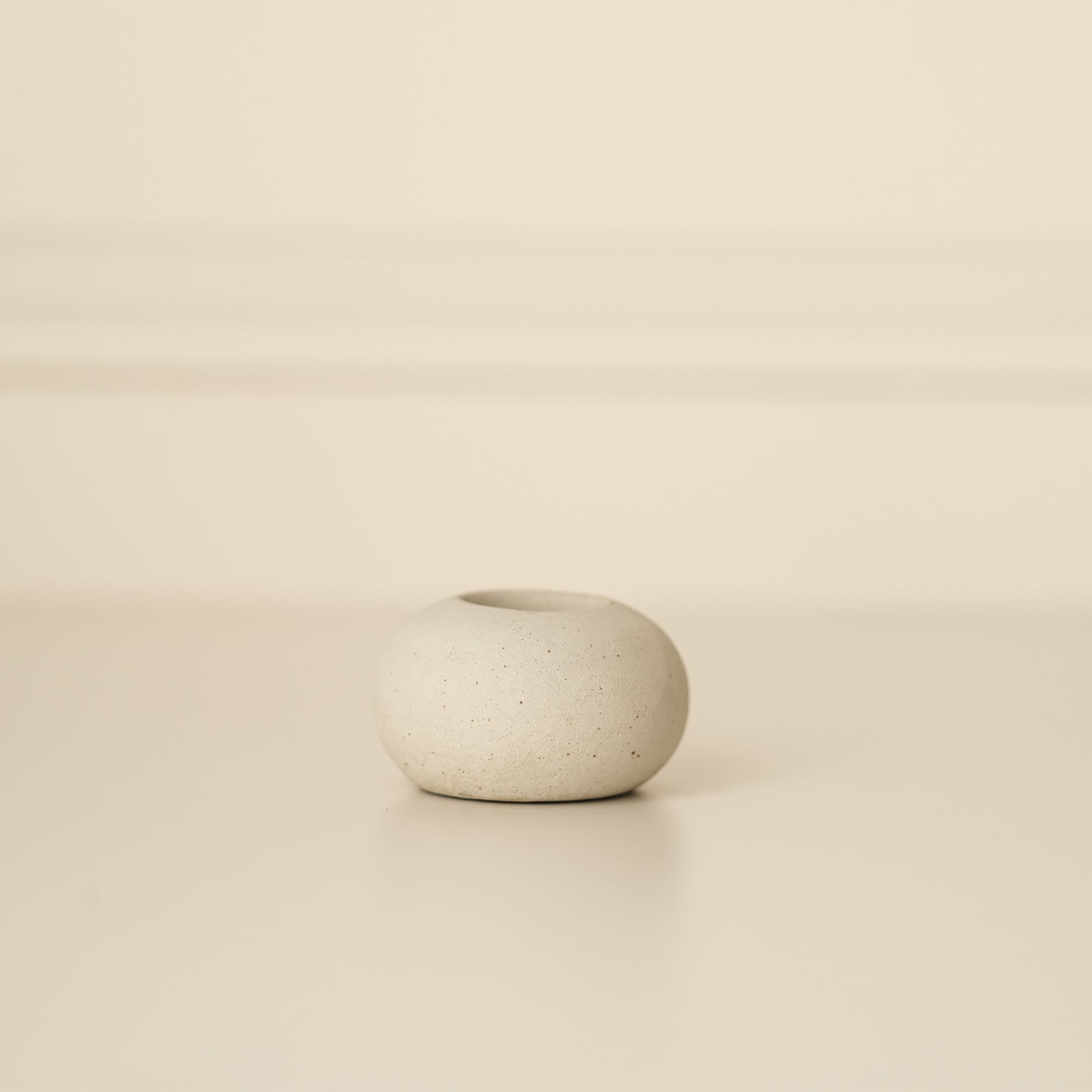 Natural Color Ceramic Candle Holder (Pack of 10)