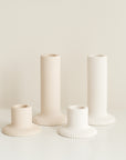 Ridge Ceramic Candle Holder (Pack of 10)