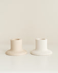 Ridge Ceramic Candle Holder (Pack of 10)