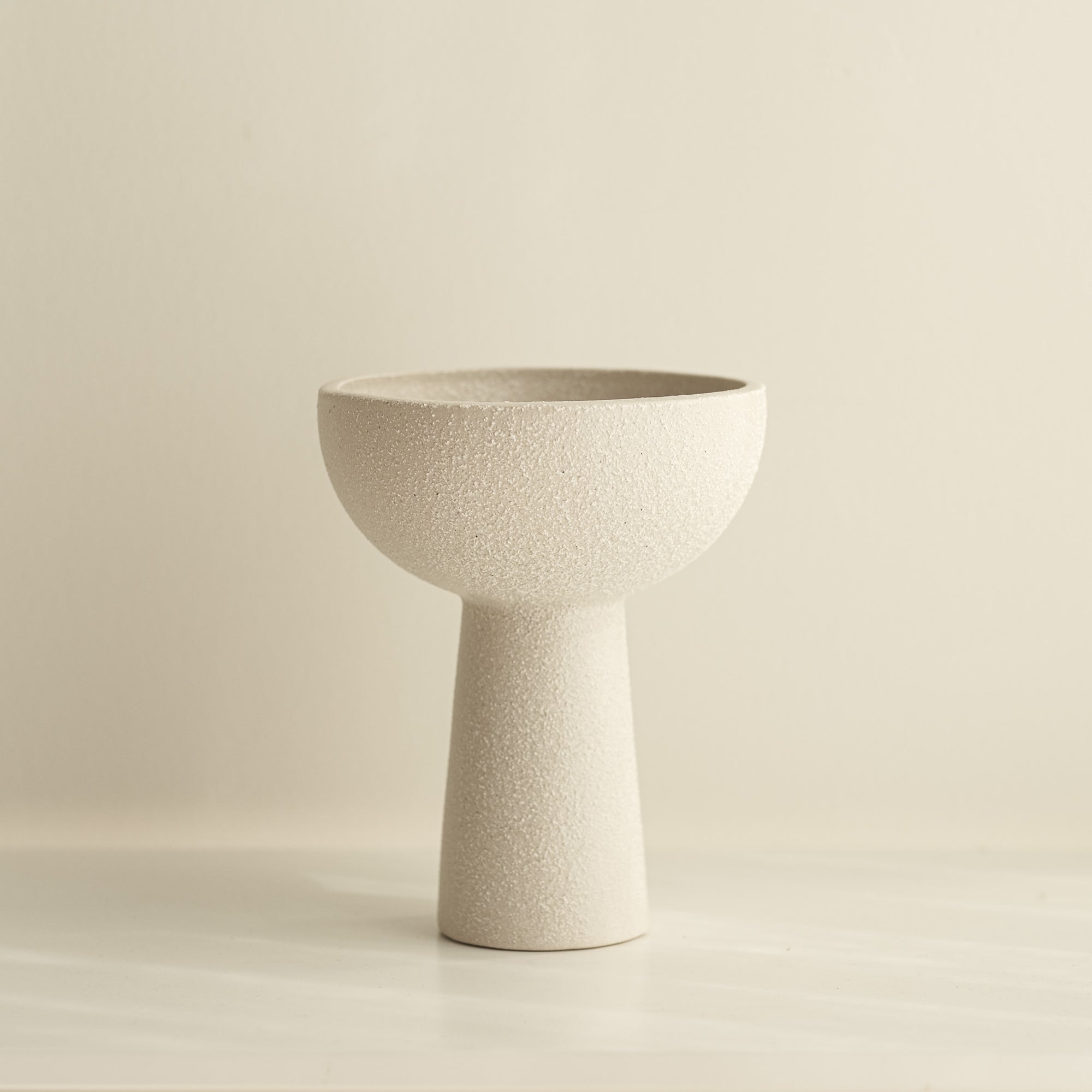 Lotus Pedestal Ceramic Vases