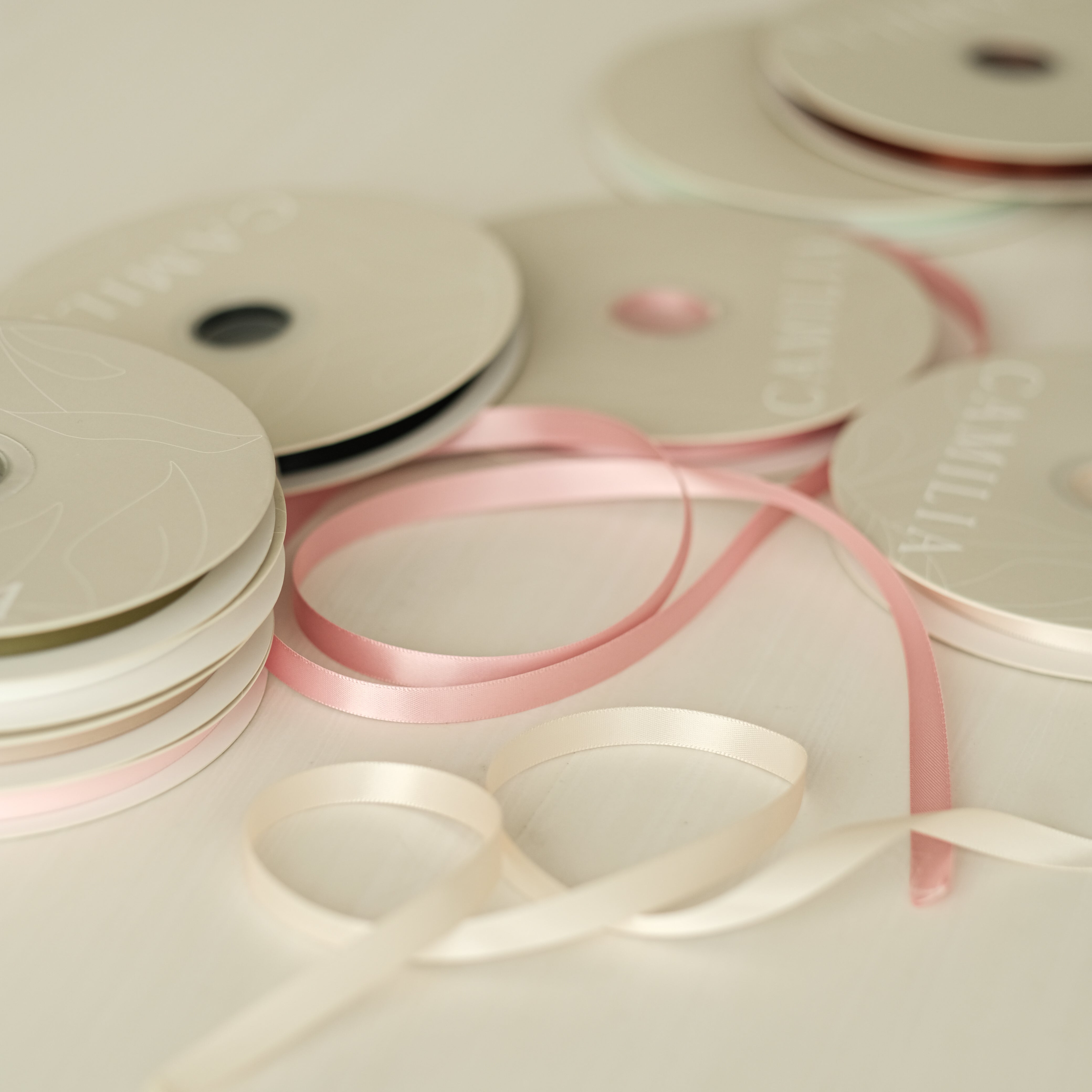 Side Ribbon Ngp 1cm × 50 Yards Double Sided Satin Ribbon – Camilia Supply