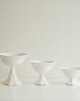 Petal Ceramic Pedestal Bowls