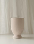 Textured U Shape Ceramic Vase