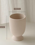 Textured U Shape Ceramic Vase