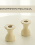 Creamy Pedestal Candle Holder (Pack of 10)