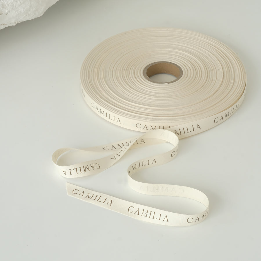 Customized Cotton Ribbon, Camilia Supply