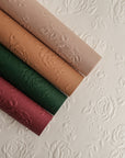 10 pcs Rose Pressed Kraft Wrapping Paper