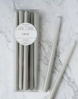 Gray Taper Candles 